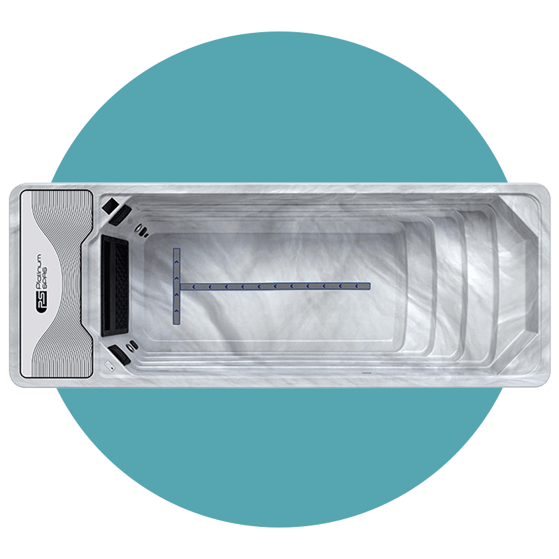 Moderner Swimmingpool von oben