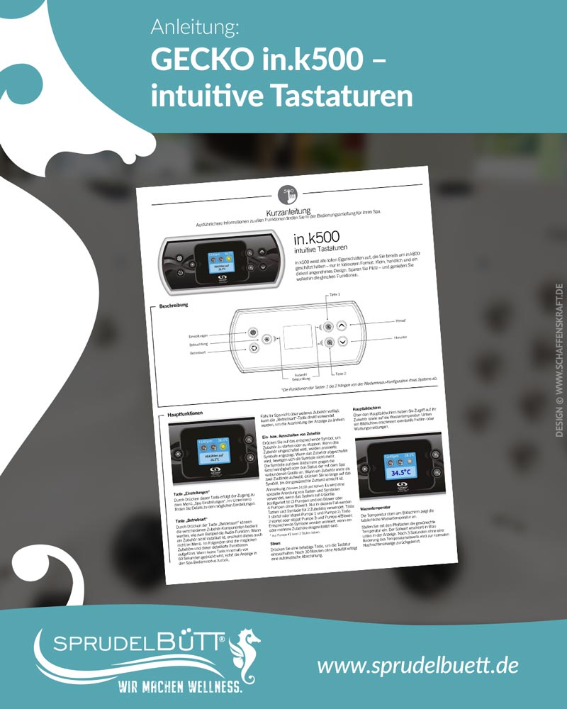 Bedienungsanleitung GECKO in.k500