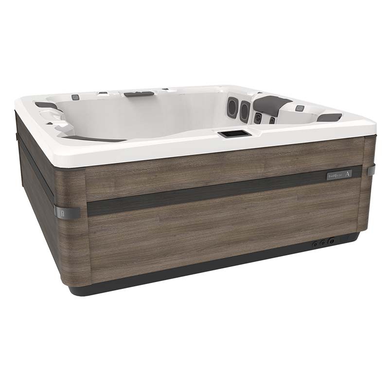 Moderner Whirlpool mit Holzeffekt