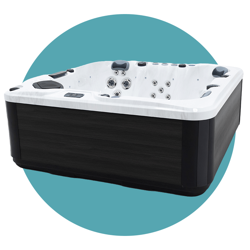 Moderner Whirlpool mit Düsen